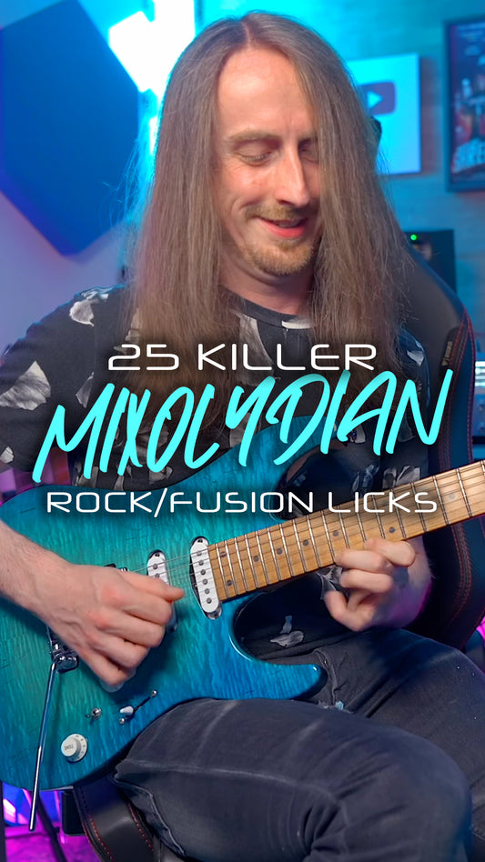 25 Killer Mixolydian Rock/Fusion Licks